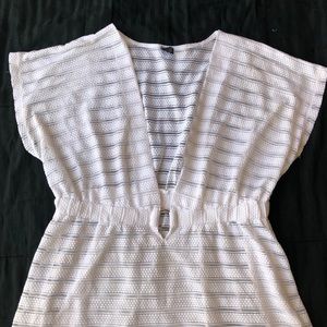 White beach cover up